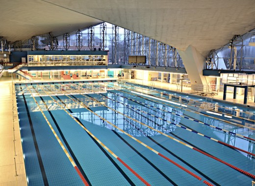 Alster-Schwimmhalle 50m Becken Fenster