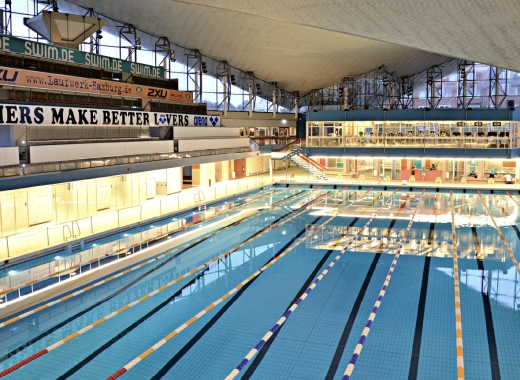 Alster-Schwimmhalle 50m Becken Tribüne
