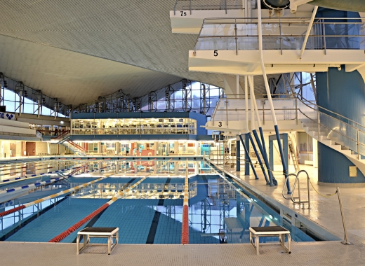 Alster-Schwimmhalle Ausklapper Sprungtürme